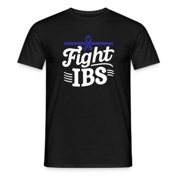 Lutter contre le syndrome du côlon irritable du SCI Soutien à la sensibilisation - T-shirt homme - noir - Devant - AI Model Male 178 light (178cm)