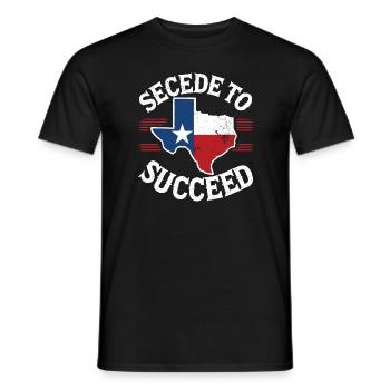 Abspaltung als Nachfolger von Texas Texit Texanische Staatsflagge - Männer T-Shirt - Schwarz - Vorne - AI Model Male 178 light (178cm)
