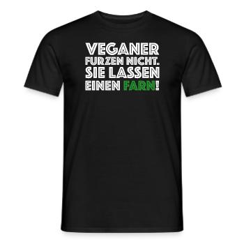 Veganer furzen nicht | Farn, Bio, co2, Klima - Männer T-Shirt - Schwarz - Vorne - AI Model Male 178 light (178cm)