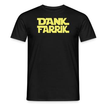 Thanks Farrik - Men's T-Shirt - black - Front - AI Model Male 178 light (178cm)