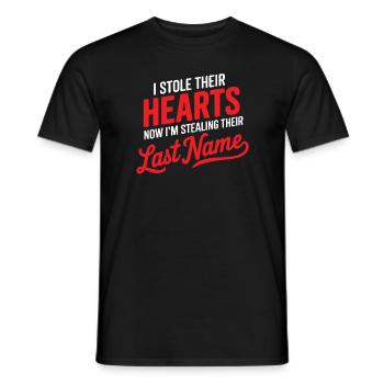 Ich habe ihre Herzen gestohlen, jetzt stehle ich ihre letzten N. - Männer T-Shirt - Schwarz - Vorne - AI Model Male 178 light (178cm)