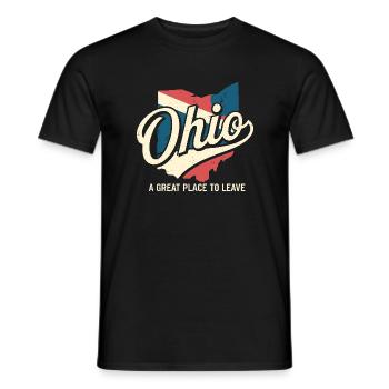 Ohio Ein großartiger Ort, um zu gehen Lustiges Ohio Meme - Männer T-Shirt - Schwarz - Vorne - AI Model Male 178 light (178cm)