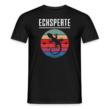 lézard serpent drôle jeu de mots reptiles - T-shirt homme - noir - Devant - AI Model Male 178 light (178cm)