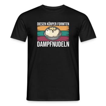 This body was formed by steamed dumplings - Men's T-Shirt - black - Front - AI Model Male 178 light (178cm)