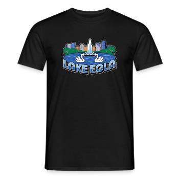 Lake Eola Orlando Florida Urlaub Souvenir - Männer T-Shirt - Schwarz - Vorne - AI Model Male 178 light (178cm)