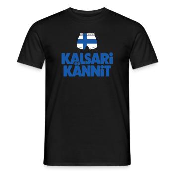 Kalsarikännit Boire de la bière en Boxers Drôle Finlandais - T-shirt homme - noir - Devant - AI Model Male 178 light (178cm)