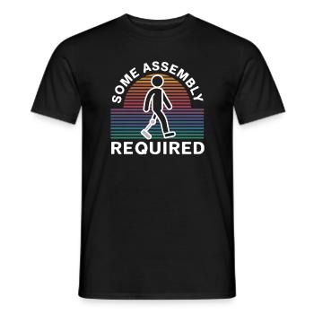 Un certain assemblage nécessitait un humour drôle d’amputé - T-shirt homme - noir - Devant - AI Model Male 178 light (178cm)