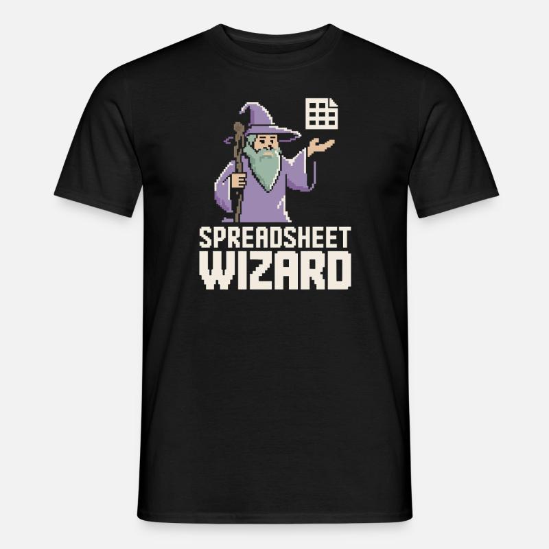 Tableur Assistant Drôle Contrôleur Comptable - T-shirt homme - noir