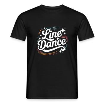 La danse en ligne : mon hobby - ma passion - mon truc - T-shirt homme - noir - Devant - AI Model Male 178 light (178cm)