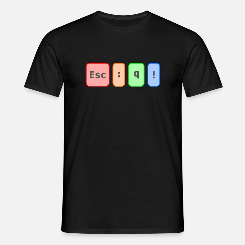 Vim escape code (colour) - Men's T-Shirt - black