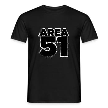Area 51 - Design - Männer T-Shirt - Schwarz - Vorne - AI Model Male 178 light (178cm)