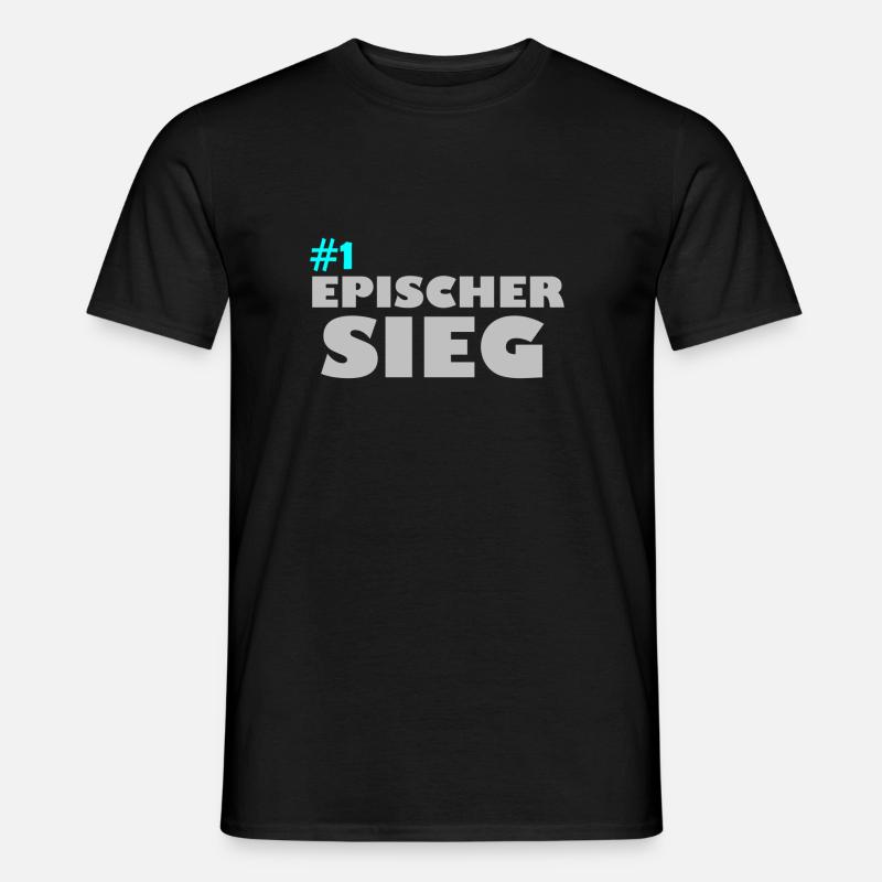 Epischer Sieg - Männer T-Shirt - Schwarz