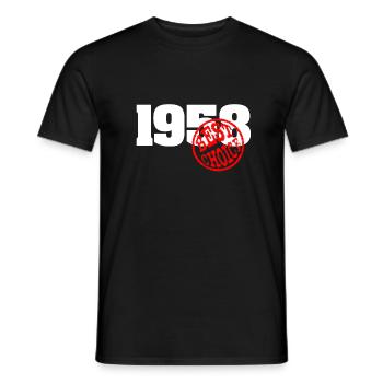 1958 / Geburtstag 1958 / 1958 best choice - Männer T-Shirt - Schwarz - Vorne - AI Model Male 178 light (178cm)