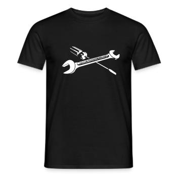 Maschinenbau - Männer T-Shirt - Schwarz - Vorne - AI Model Male 178 light (178cm)