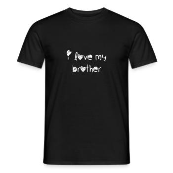 I love my brother 2 - T-shirt homme - noir - Devant - AI Model Male 178 light (178cm)