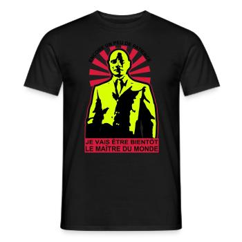 le maitre du monde - T-shirt homme - noir - Devant - AI Model Male 178 light (178cm)