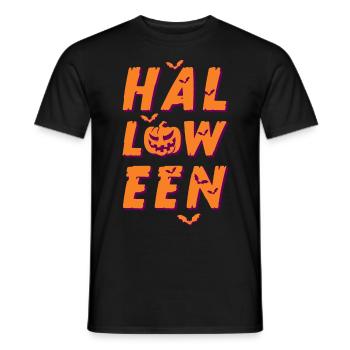 Halloween Zucca Trick Or Treat Felice Halloween - T-shirt uomo - nero - Fronte - AI Model Male 178 light (178cm)