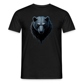 WIKINGER BERSERKER BÄR I VIKINGS - Männer T-Shirt - Schwarz - Vorne - AI Model Male 178 light (178cm)