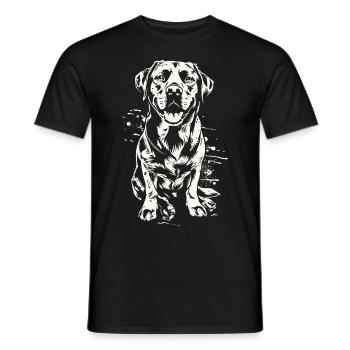 Labrador Retriever - Propriétaires de chiens - Labrador - T-shirt homme - noir - Devant - AI Model Male 178 light (178cm)
