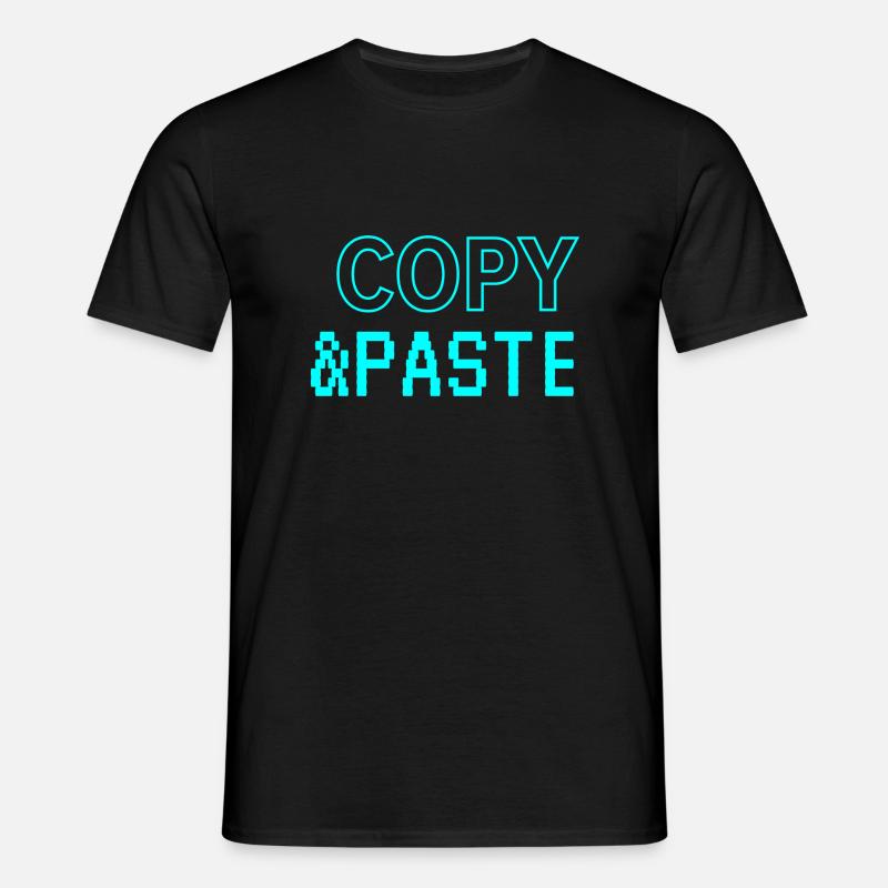 Copy & Paste - Männer T-Shirt - Schwarz
