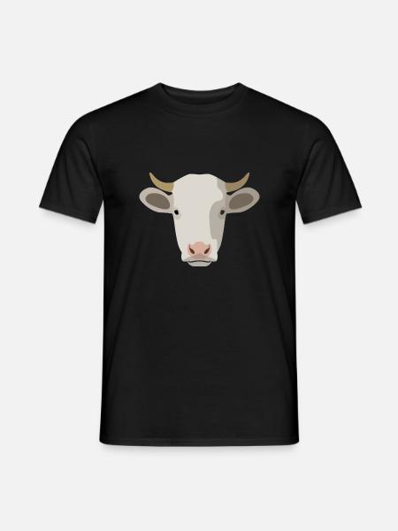 vache - T-shirt homme - noir