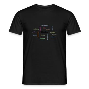 Berlin - Männer T-Shirt - Schwarz - Vorne - AI Model Male 178 light (178cm)