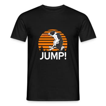 Border Collie - Men's T-Shirt - black - Front - AI Model Male 178 light (178cm)