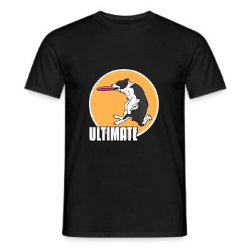 Border Collie - T-shirt homme - noir - Devant - AI Model Male 178 light (178cm)