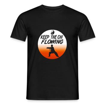 Tai Chi - Männer T-Shirt - Schwarz - Vorne - AI Model Male 178 light (178cm)