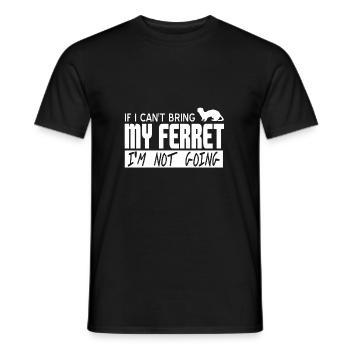 Frettchen - Männer T-Shirt - Schwarz - Vorne - AI Model Male 178 light (178cm)