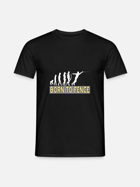 Fechten - Männer T-Shirt - Schwarz