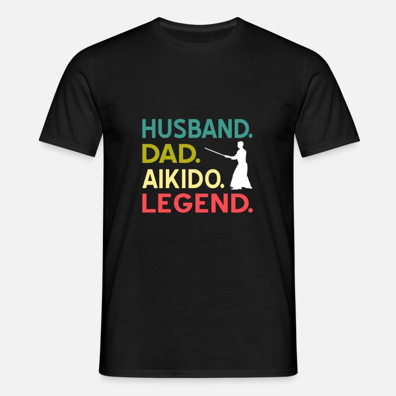 Aikido - T-shirt til herrer - sort