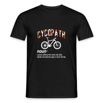Mountainbike Fahrrad Radsport Fahrradtour Geschenk - Männer T-Shirt - Schwarz - Vorne - AI Model Male 178 light (178cm)