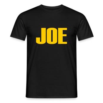 Joe - Men's T-Shirt - black - Front - AI Model Male 178 light (178cm)