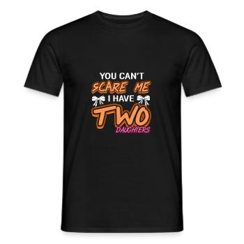 père et fille - T-shirt homme - noir - Devant - AI Model Male 178 light (178cm)