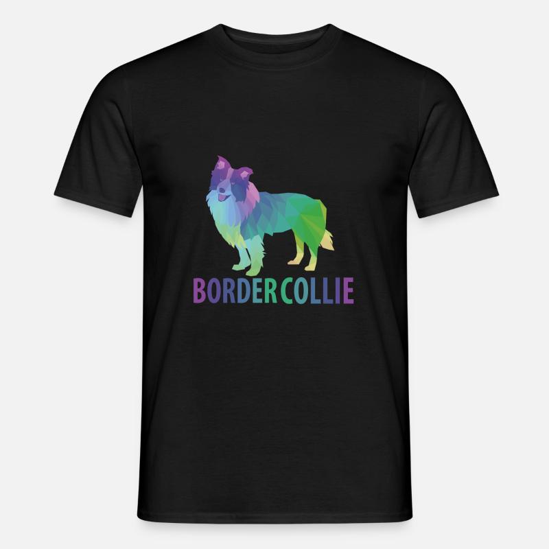Border Collie Geschenk - Männer T-Shirt - Schwarz