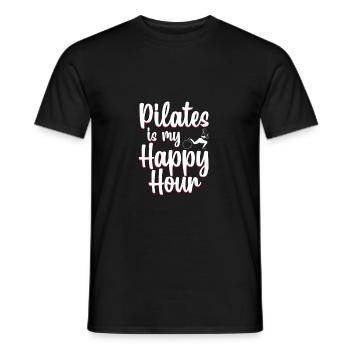 Pilates Geschenk - Männer T-Shirt - Schwarz - Vorne - AI Model Male 178 light (178cm)