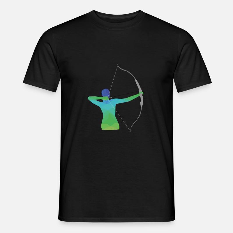 Bogenschießen Geschenk - Männer T-Shirt - Schwarz