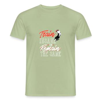 Border collie - Men's T-Shirt - sage - Front - AI Model Male 178 light (178cm)