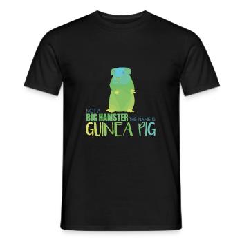 Meerschweinchen Genschenk - Männer T-Shirt - Schwarz - Vorne - AI Model Male 178 light (178cm)