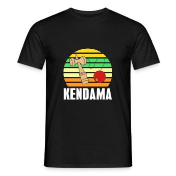 Kendama - Männer T-Shirt - Schwarz - Vorne - AI Model Male 178 light (178cm)