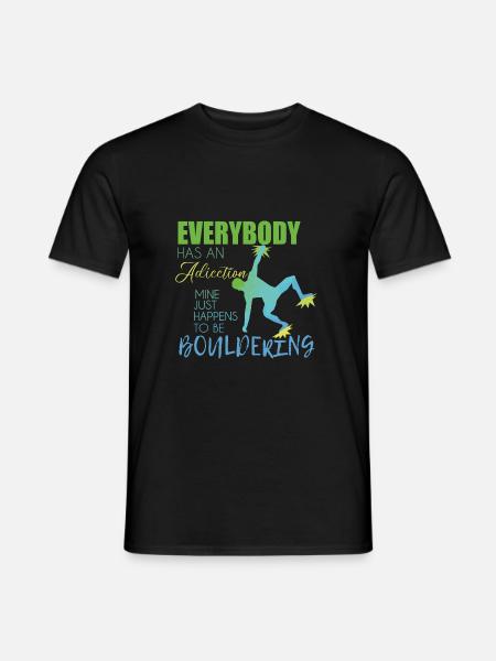 Bouldern - Männer T-Shirt - Schwarz
