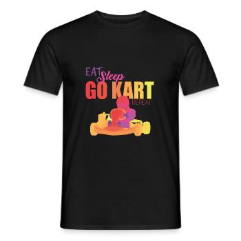 Go Kart - Männer T-Shirt - Schwarz - Vorne - AI Model Male 178 light (178cm)