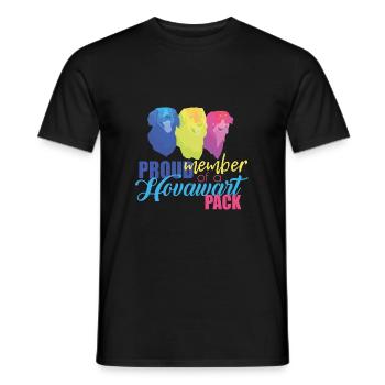 Hovawart - T-shirt homme - noir - Devant - AI Model Male 178 light (178cm)