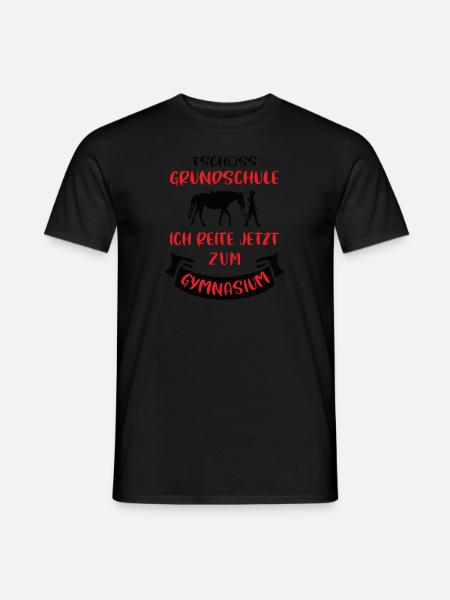 Tschüss Grundschule, Grundschulabschluss - Männer T-Shirt - Schwarz
