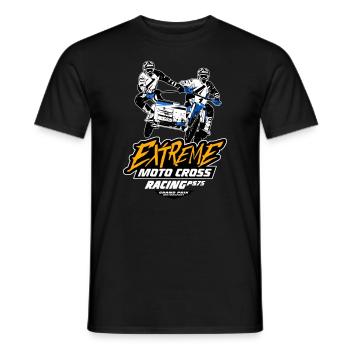 Sidecarcross - Sidecar Moto Cross - Men's T-Shirt - black - Front - AI Model Male 178 light (178cm)