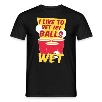 Lustiges Bierpong König Beerpong Geschenk - Männer T-Shirt - Schwarz - Vorne - AI Model Male 178 light (178cm)
