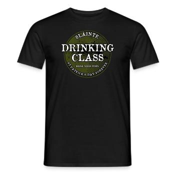 Drinking Class "St.Patrick's Day Forever" - Männer T-Shirt - Schwarz - Vorne - AI Model Male 178 light (178cm)