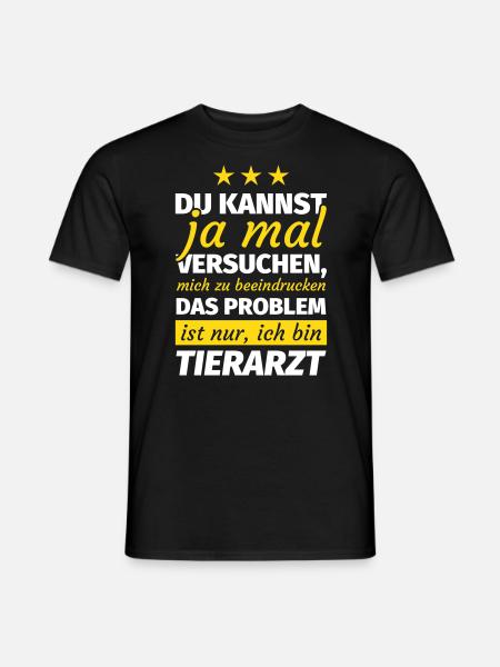 Tierarzt - Männer T-Shirt - Schwarz
