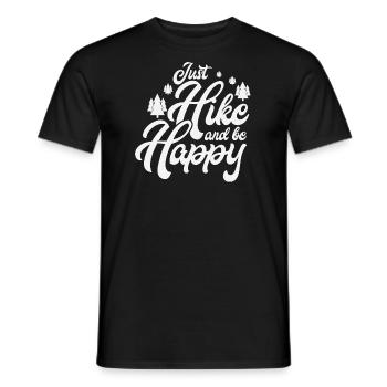 Juste errer et être heureux - T-shirt homme - noir - Devant - AI Model Male 178 light (178cm)